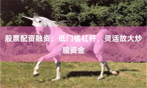 股票配资融资:低门槛杠杆,灵活放大炒股资金